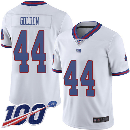 Men New York Giants #44 Markus Golden Limited White Rush Vapor Untouchable 100th Season Football NFL Jersey